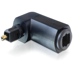 Μετατροπέας S/PDIF Toslink Οπτική Ίνα αρσ. σε θηλ. με Γωνία 90° 