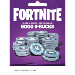 Fortnite - 5000 V-Bucks Gift Card Key