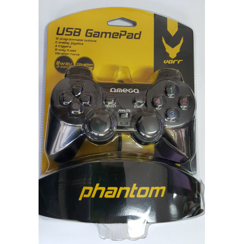 ΧΕΙΡΙΣΤΗΡΙΟ ΓΙΑ PC OMEGA GAMEPAD PHANTOM PRO USB BLACK