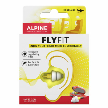 Alpine FlyFit Ωτοασπίδες 2τμχ σε Κίτρινο Χρώμα 111.21.255