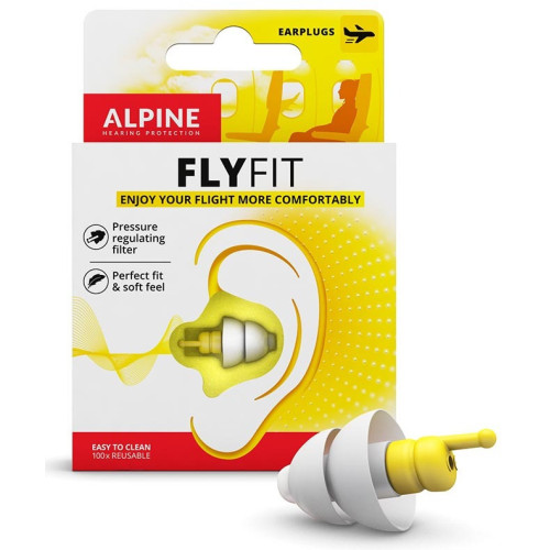 Alpine FlyFit Ωτοασπίδες 2τμχ σε Κίτρινο Χρώμα 111.21.255