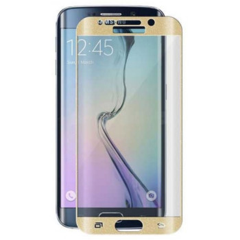 Samsung Galaxy S6 Edge Plus G928F - Προστατευτικό Οθόνης Tempered Glass - Full Screen Protector Χρυσό (OKMORE)