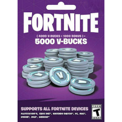 Everything Epic Games Fortnite Προπληρωμένη Κάρτα με 5000 V-Bucks Key για PC