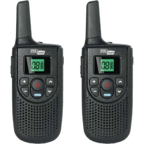 Polmar Gemini Ασύρματος Πομποδέκτης PMR με Μονόχρωμη Οθόνη Σετ 2τμχ