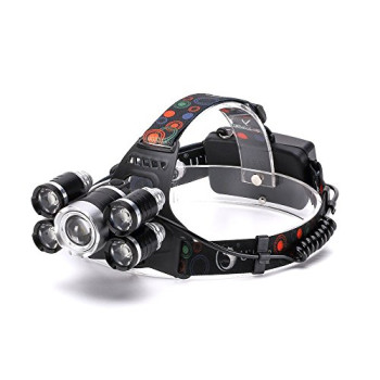 Φακός Κεφαλής YWXLight LED Headlamp 5000 Lumen Brightness 5 Light Waterproof for Camping Travel Walking - (OEM)