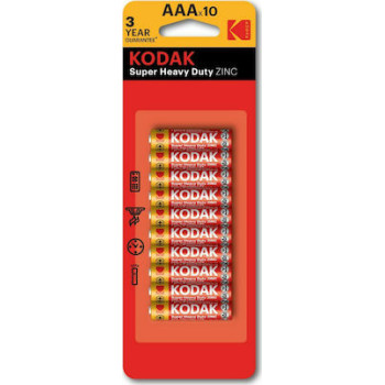 Μπαταρίες KODAK ZINC AAA Πακέτο 10 Τεμαχίων 30946804