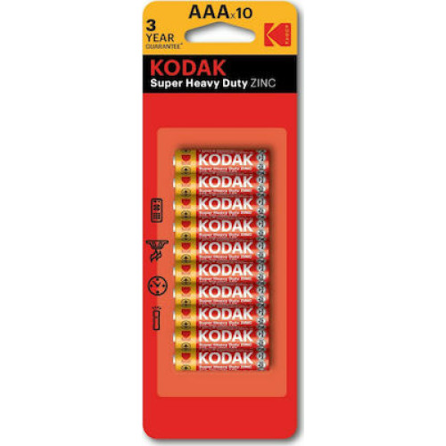 Μπαταρίες KODAK ZINC AAA Πακέτο 10 Τεμαχίων 30946804