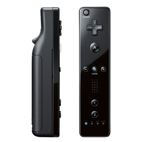Wii Remote Plus με ενσωματωμένο το Wii Motion Plus σε Μαύρο Χρώμα (OEM)