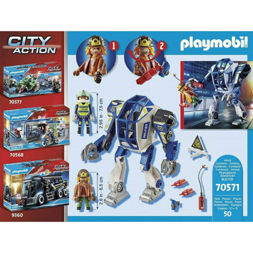 Playmobil City Action Αστυνομικό Ρομπότ & Ληστής για 4-10 ετών