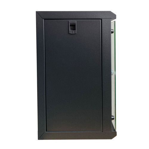 Techly Wall Rack Cabinet 10" 9U Glass Door Black I-CASE EM-1009BKEC