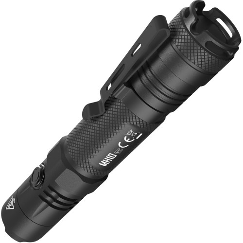 NiteCore Επαναφορτιζόμενος Φακός LED Αδιάβροχος IP68 με Μέγιστη Φωτεινότητα 1200lm MH10V2