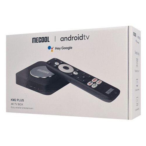 Mecool TV Box KM2 Plus 4K UHD με WiFi USB 2.0 / USB 3.0 2GB RAM και 16GB Αποθηκευτικό Χώρο με Λειτουργικό Android 11.0 και Google Assistant