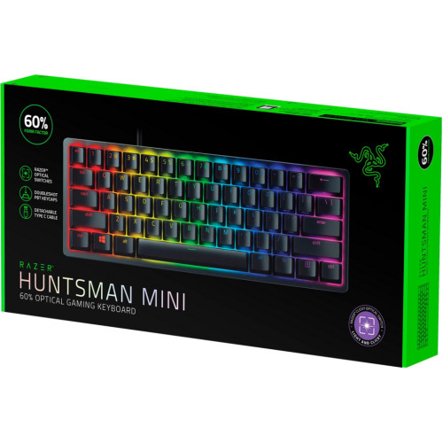 Razer Huntsman Mini Gaming Μηχανικό Πληκτρολόγιο 60% με RGB φωτισμό (Αγγλικό US)