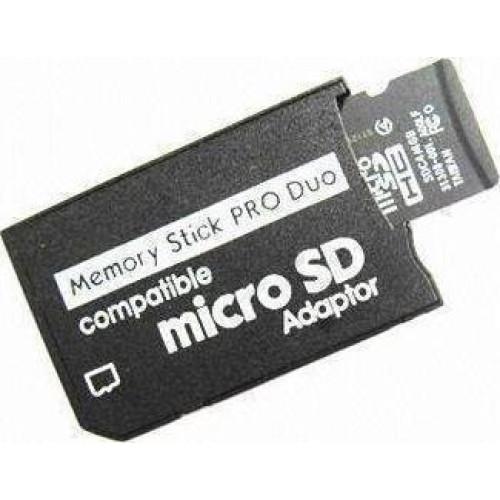 Memory Stick Pro Duo Adapter to micro SD PSP