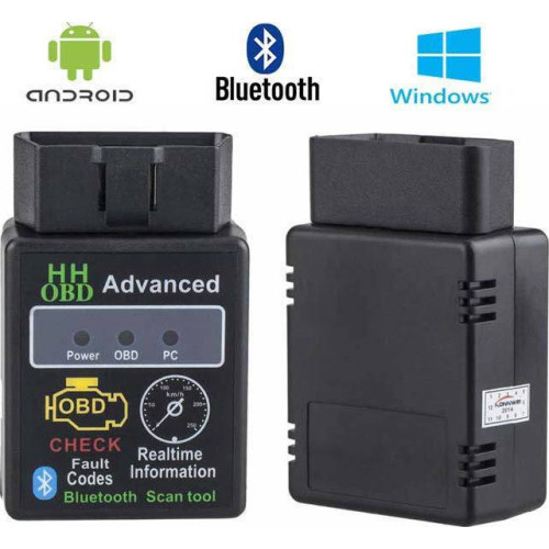 HH OBD V2.1 Car Diagnostic Scanner Διαγνωστικό Αυτοκινήτου ELM 327 OBD 2 με Bluetooth