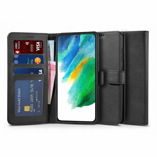Tech-Protect Wallet Δερματίνης Μαύρο (Galaxy S21 FE 5G)