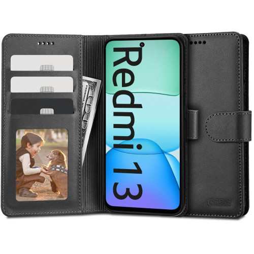 Tech-Protect Wallet Μαύρο (Xiaomi Redmi 13)