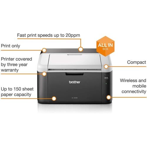 Εκτυπωτής BROTHER HL-1212w- Ασπρόμαυρος