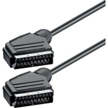 Powertech Cable Scart male - Scart male 1.4m (CAB-S001)