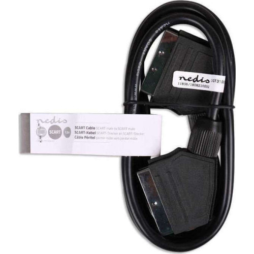 Nedis Cable Scart male - Scart male 1.5m (CVGT31000BK15)