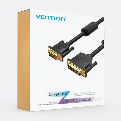 Vention Cable DVI-I male - VGA male 2m Μαύρο (EACBH)