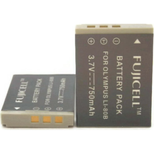 Fujicell Μπαταρία Φωτογραφικής Μηχανής Li-80B 750mAh Συμβατή με Olympus