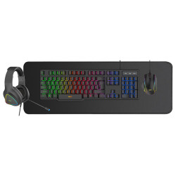 NOD Platoon 4in1 Combo Σετ Gaming Πληκτρολόγιο με διακόπτες και RGB φωτισμό & Ποντίκι (Ελληνικό)