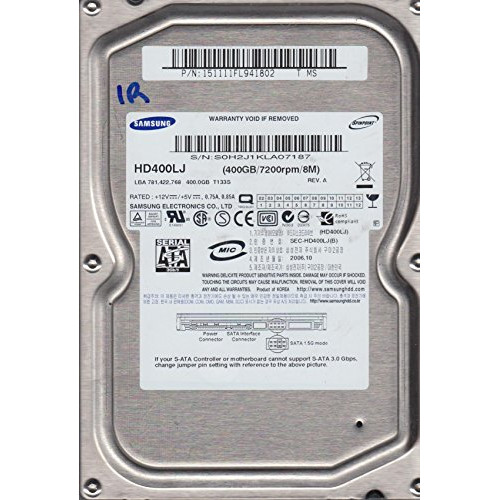 HD400LJ, HD400LJ, T MS, Samsung 400GB SATA 3.5 Hard Drive