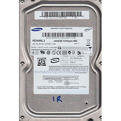 HD400LJ, HD400LJ, T MS, Samsung 400GB SATA 3.5 Hard Drive