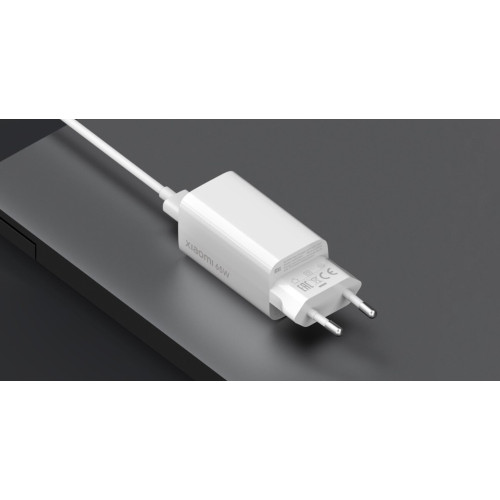 Xiaomi Φορτιστής Χωρίς Καλώδιο GaN με Θύρα USB-C και Καλώδιο USB-C 65W Λευκός (BHR4499GL)
