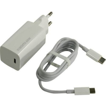 Xiaomi Φορτιστής Χωρίς Καλώδιο GaN με Θύρα USB-C και Καλώδιο USB-C 65W Λευκός (BHR4499GL)
