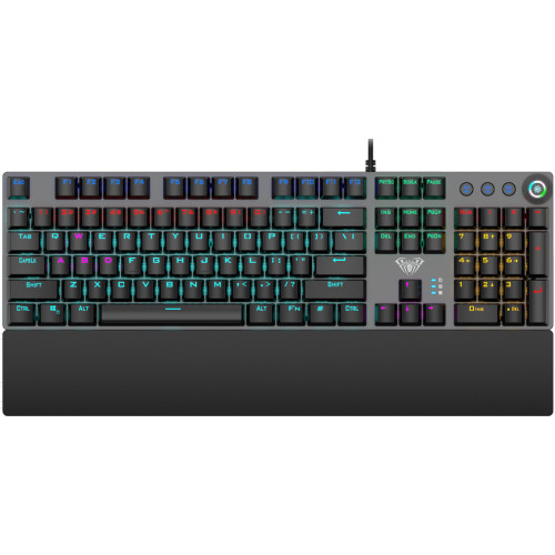 Aula F2058 Gaming Μηχανικό Πληκτρολόγιο με Custom Blue διακόπτες και RGB φωτισμό (Αγγλικό US)