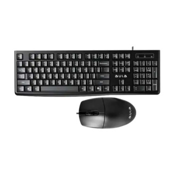 KEYBOARD-MOUSE AULA AC105 WIRED BLACK US-GR NEW