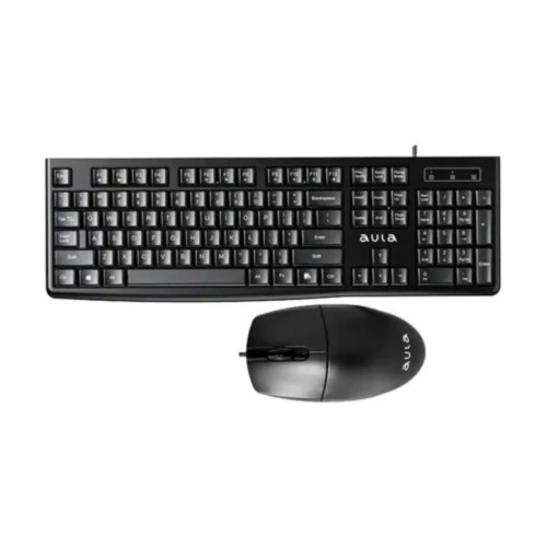 KEYBOARD-MOUSE AULA AC105 WIRED BLACK US-GR NEW