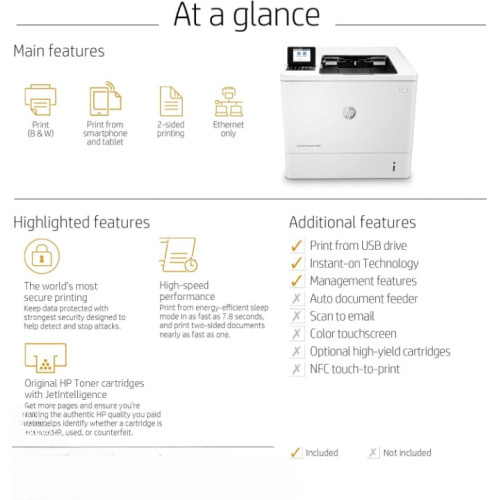 Ανακαινισμένο Έκτυπωτής HP Laserjet Enterprise M607dn