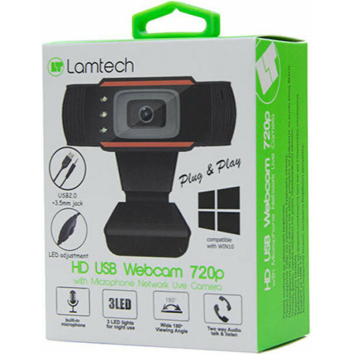 Lamtech Web Camera HD 720p Πορτοκαλί