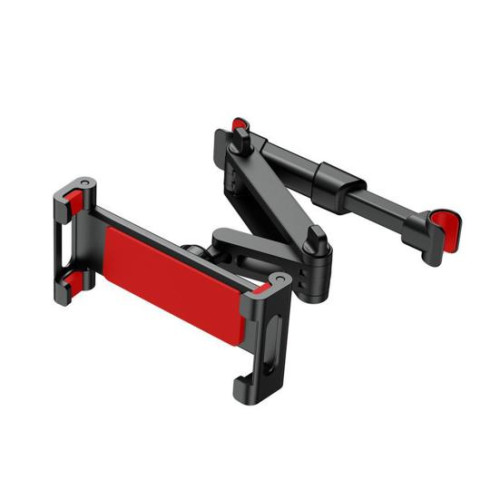 Βάση στήριξης tablet/τηλεφώνου βαρέως τύπου για τοποθέτηση στο προσκέφαλο του πίσω καθίσματος με μεταλλική κλειδαριά και λαβές σιλικόνης, επεκτάσιμο αξεσουάρ αυτοκινήτου για οικογενειακά ταξίδια