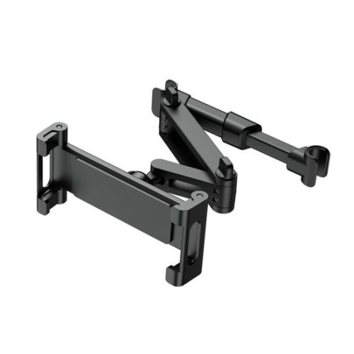 Βάση στήριξης tablet/τηλεφώνου βαρέως τύπου για τοποθέτηση στο προσκέφαλο του πίσω καθίσματος με μεταλλική κλειδαριά και λαβές σιλικόνης, επεκτάσιμο αξεσουάρ αυτοκινήτου για οικογενειακά ταξίδια