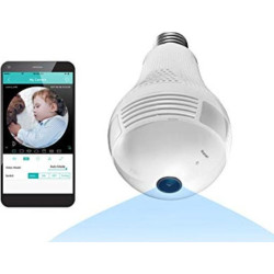 Κρυφή Κάμερα WiFi Λάμπα 1080p με Υποδοχή για Κάρτα Μνήμης και Ανιχνευτή Κίνησης