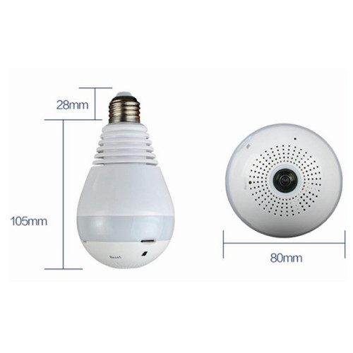 Κρυφή Κάμερα WiFi Λάμπα 1080p με Υποδοχή για Κάρτα Μνήμης και Ανιχνευτή Κίνησης