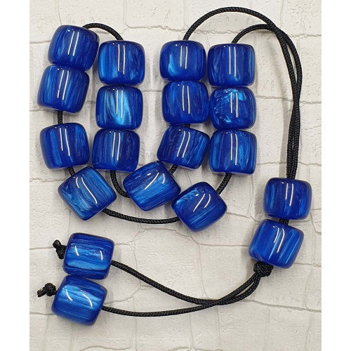 Roloi Komboloi Κομπολόι από Ρητίνη Μήκους 32εκ. Μπλε