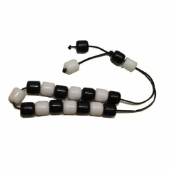 ΚΟΜΠΟΛΟΪ ΔΙΧΡΩΜΟ ΜΑΥΡΟ-ΑΣΠΡΟ