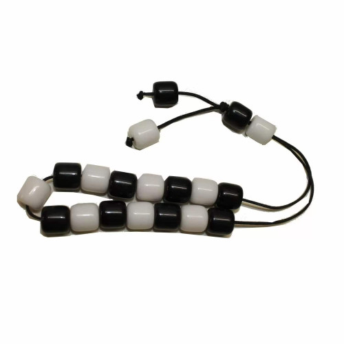 ΚΟΜΠΟΛΟΪ ΔΙΧΡΩΜΟ ΜΑΥΡΟ-ΑΣΠΡΟ