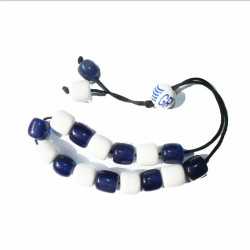 ΚΟΜΠΟΛΟΪ ΔΙΧΡΩΜΟ ΜΠΛΕ-ΑΣΠΡΟ GREECE