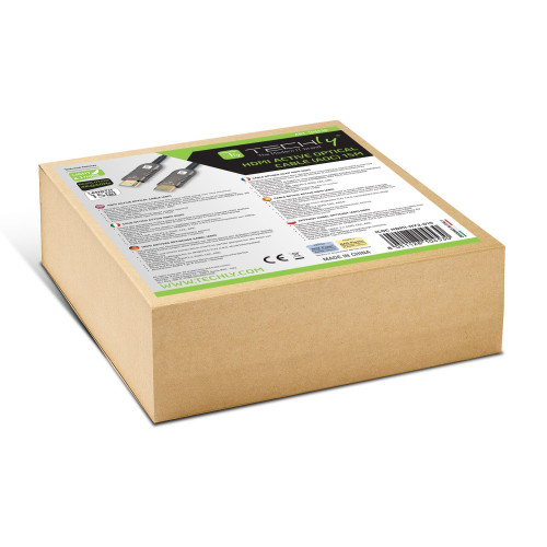 TECHLY ICOC HDMI-HY2-030 Ενεργό οπτικό καλώδιο HDMI™ 2.0 AOC 4K 18Gbps HDMI™ A/AM/M 30m