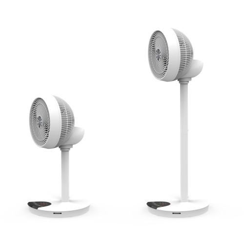 TECHLY IC-FAN-FLS1W Ανεμιστήρας 9" 2 σε 1 με βάση, 2 ύψη, 12 ταχύτητες, τηλεχειριστήριο, περιστροφή 720° και χρονοδιακόπτη