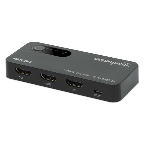 MANHATTAN IDATA HDMI-4K2P60MH HDMI SPLITTER 4K@60Hz UHD 3D με LED 2 κατευθύνσεων