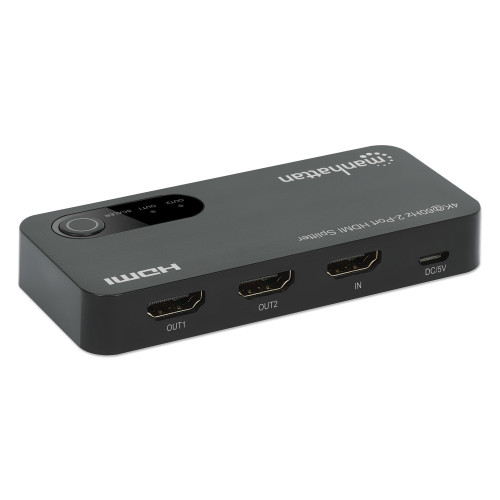 MANHATTAN IDATA HDMI-4K2P60MH HDMI SPLITTER 4K@60Hz UHD 3D με LED 2 κατευθύνσεων