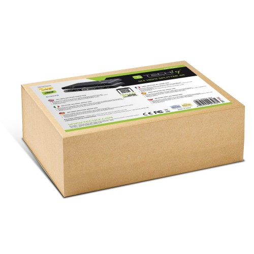 Techly IDATA HDMI2-4K4 - 4K HDMI 2.0 Splitter 4-way HDR