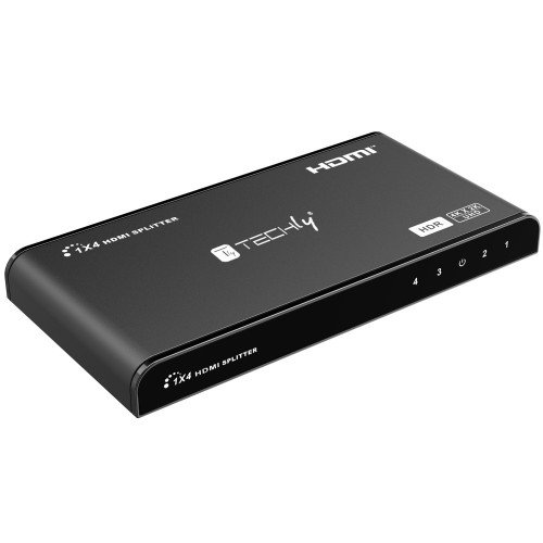 Techly IDATA HDMI2-4K4 - 4K HDMI 2.0 Splitter 4-way HDR